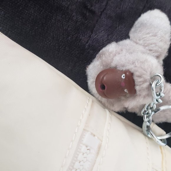 Kipling Womens Bag Davina White Gray Wide Strap Adjustable Nylon 12.5 x 10 - Picture 5 of 13